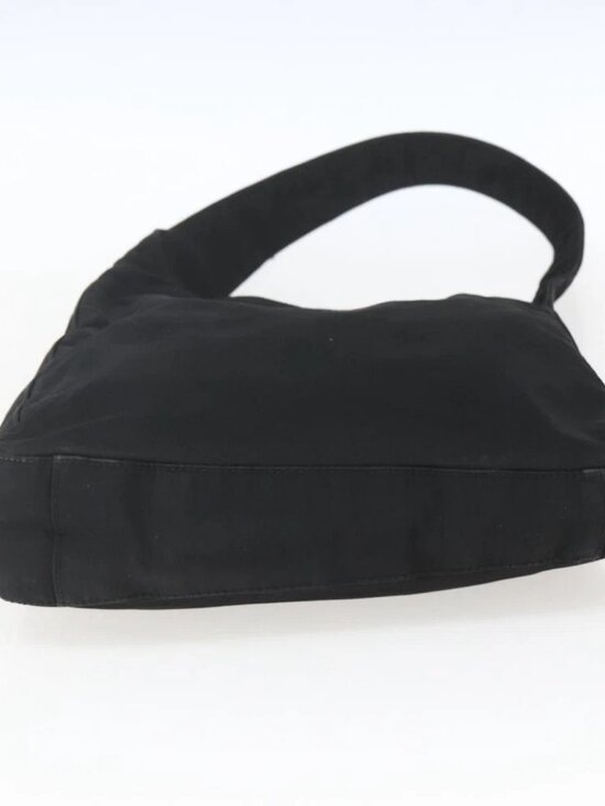 PRADA Shoulder Bag Nylon Black Silver - Picture 6 of 14